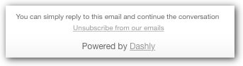 unsubscribtion in dashly