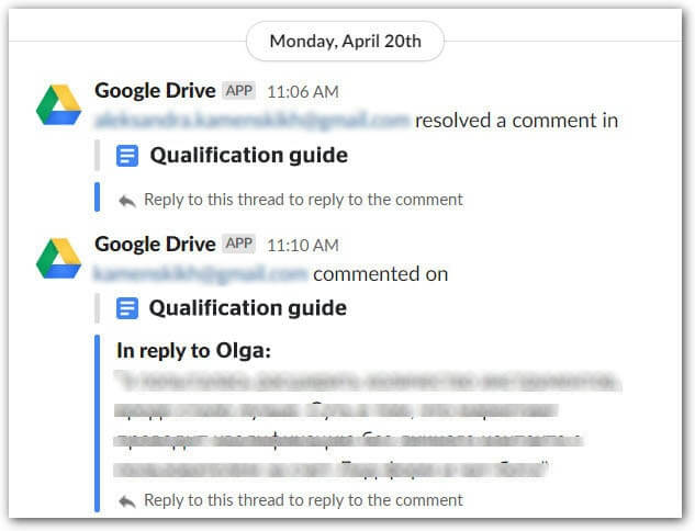 google docs integration