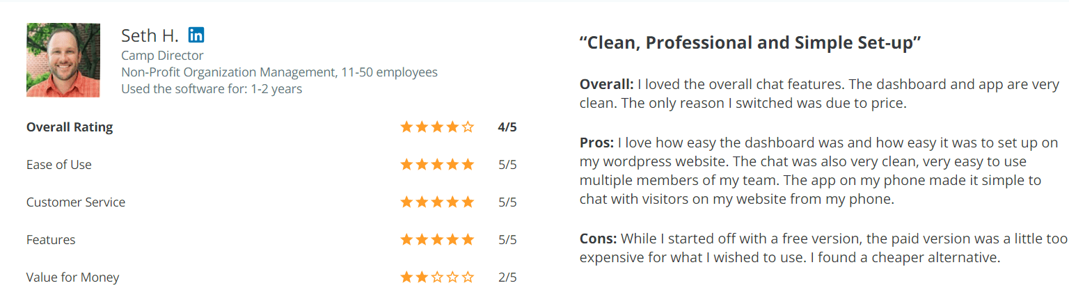 Freshchat review on Capterra