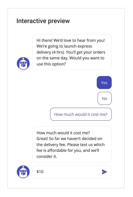 interactive customer survey