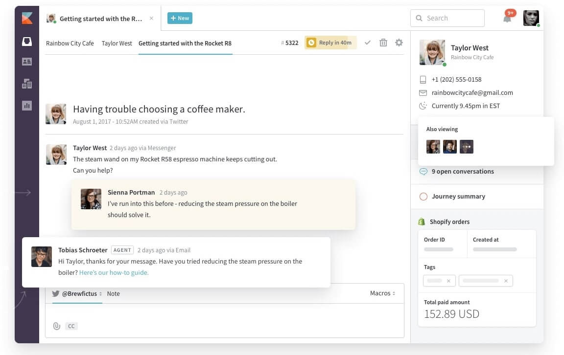 kayako admin panel
