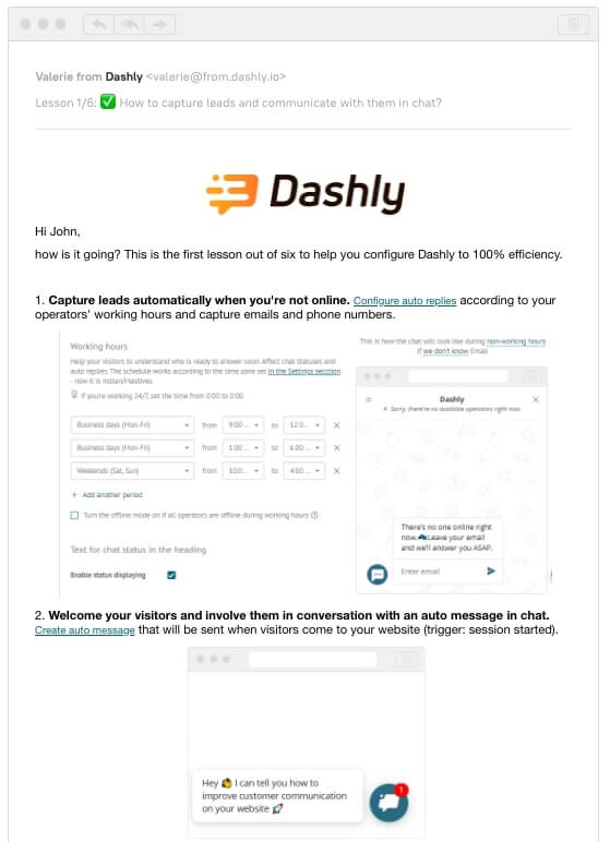 user onboarding in dashly