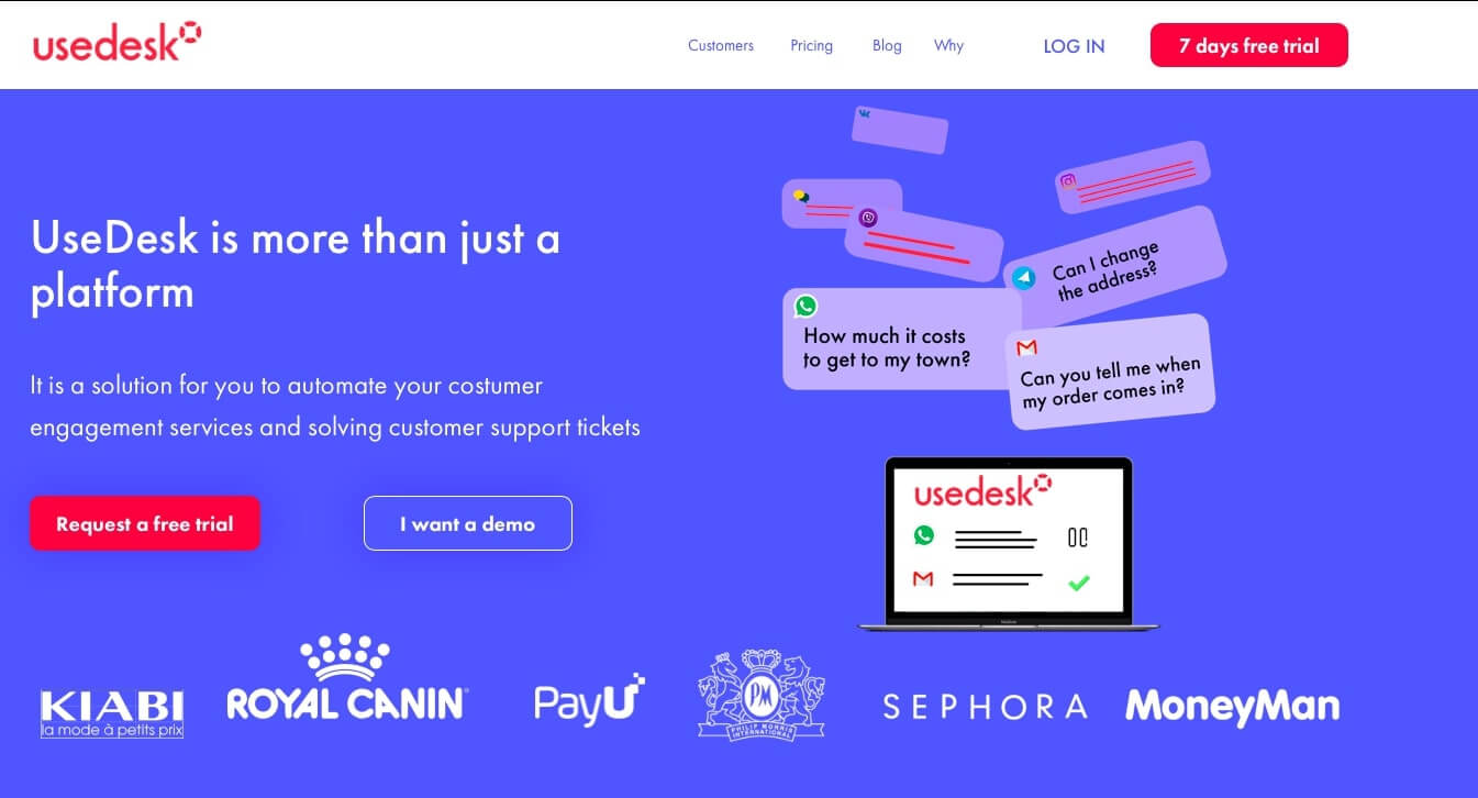 usedesk landing page