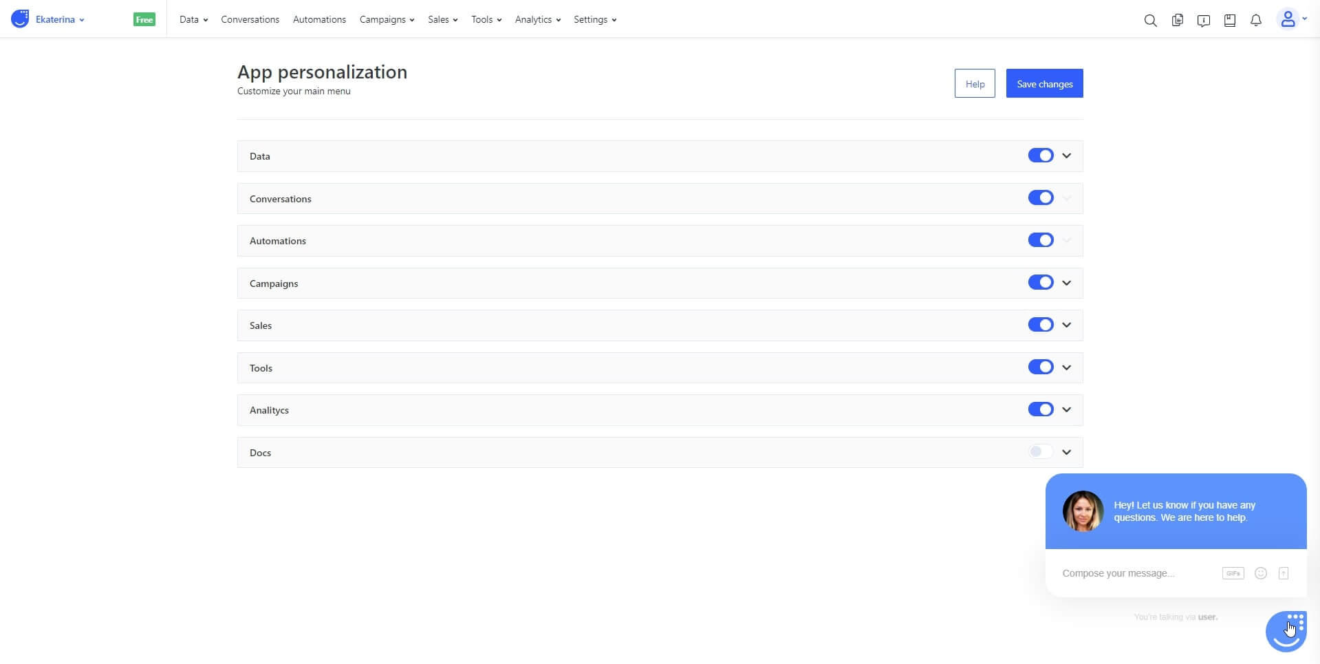 user.com admin panel