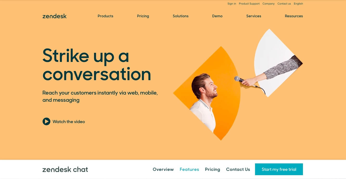 zendesk landing page