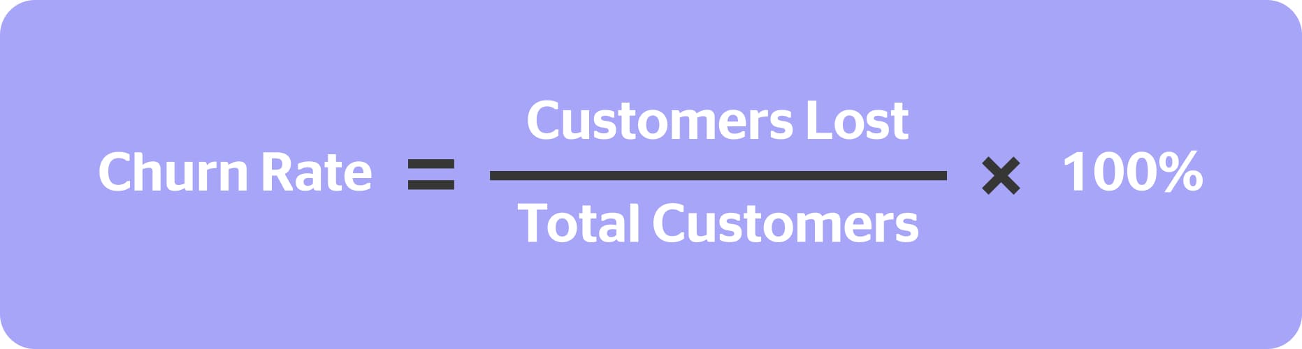 churn rate formula kpi for customer service