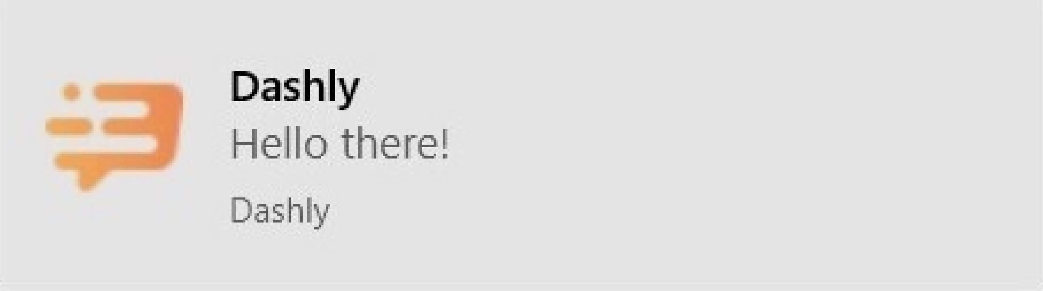 message notification