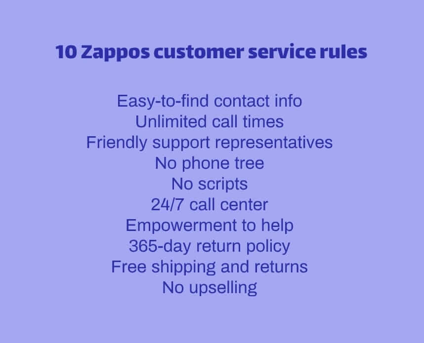 Zappos customer service philosophy