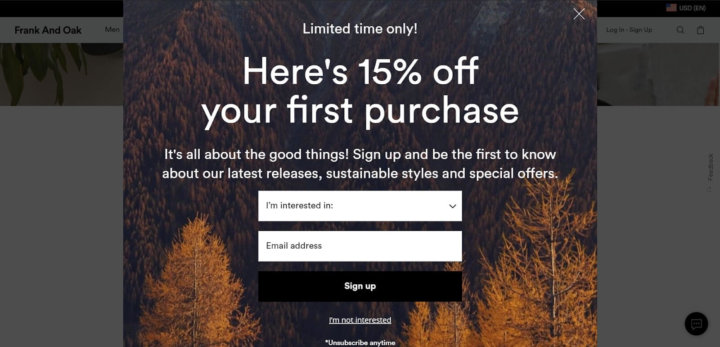 38 Best Website Popup Examples: Pop Up Design & Copy for 2025
