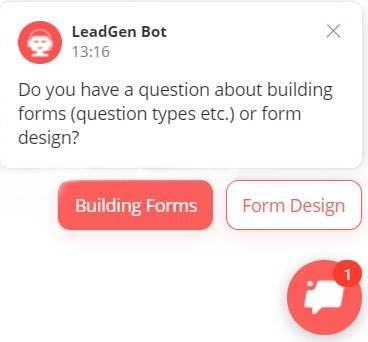 LeadGen Bot flow answering the common question instantly