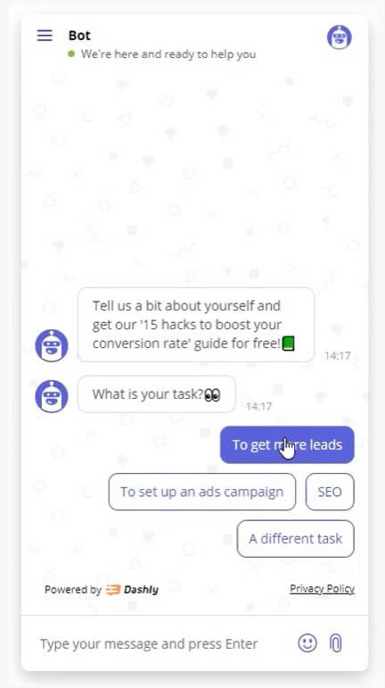 How to qualify leads with a chatbot