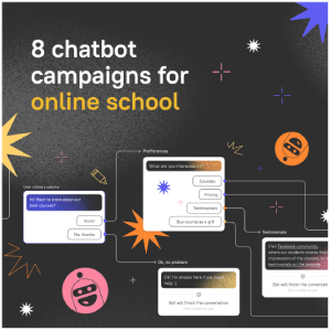 8 ready-made chatbot flow campaigns for your online school website