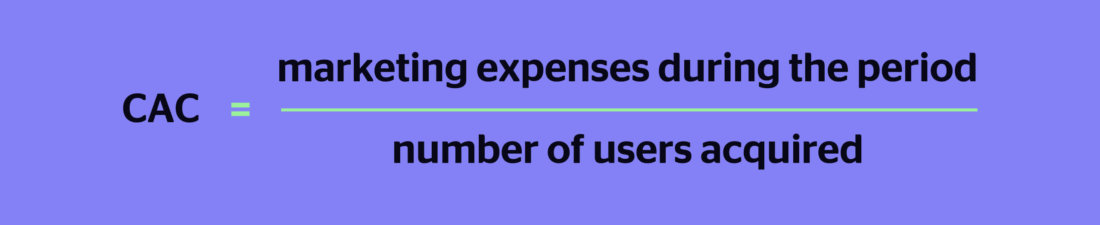 Customer acquisition Cost basic formula