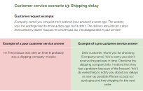 More examples of angry customers’ situations and their solutions in this document 