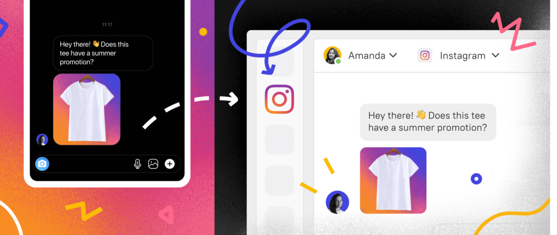 Instantly reply to customer requests from Instagram from the Inbox