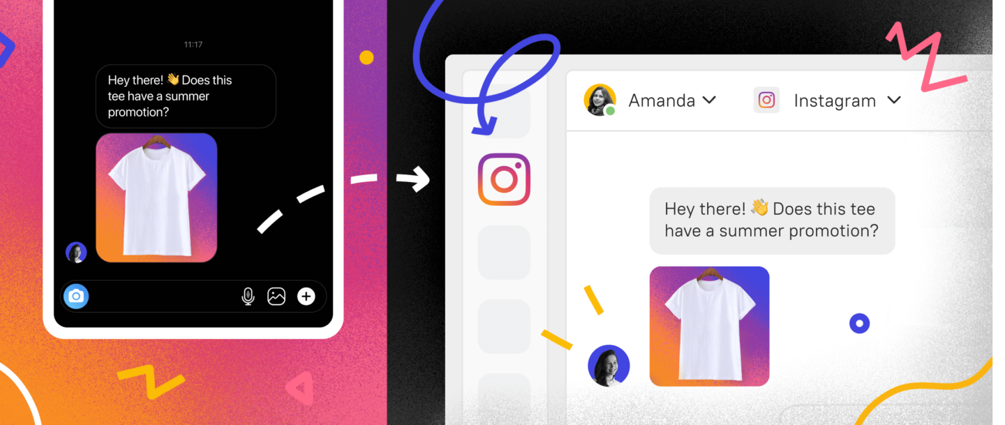 Instantly reply to customer requests from Instagram from the Inbox