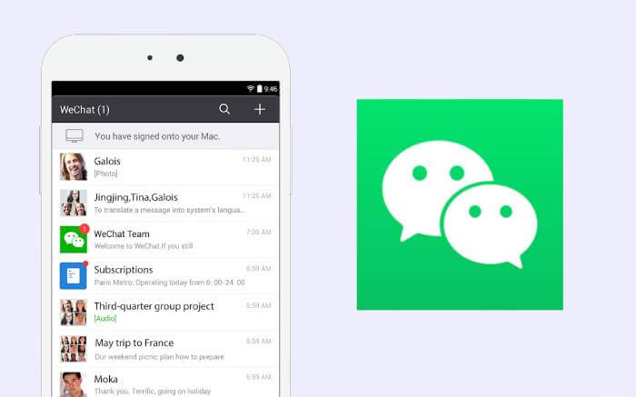 WeChat: messenger customer service