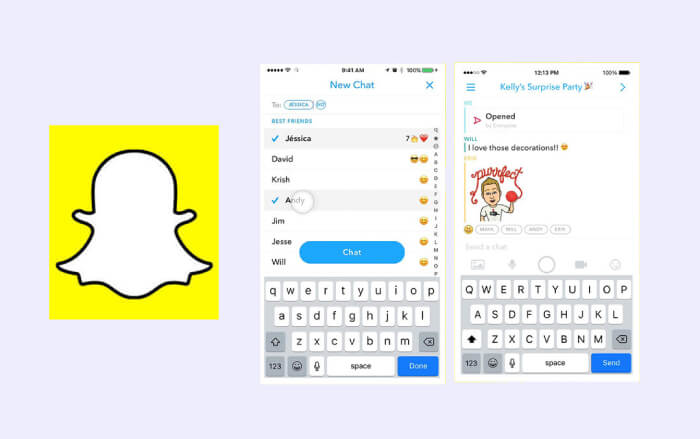 The  best messenger: Snapchat