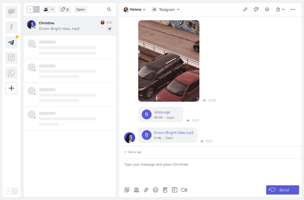 chat with image