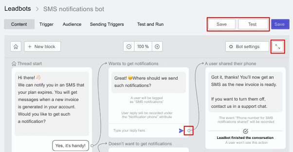 leadbots scenario