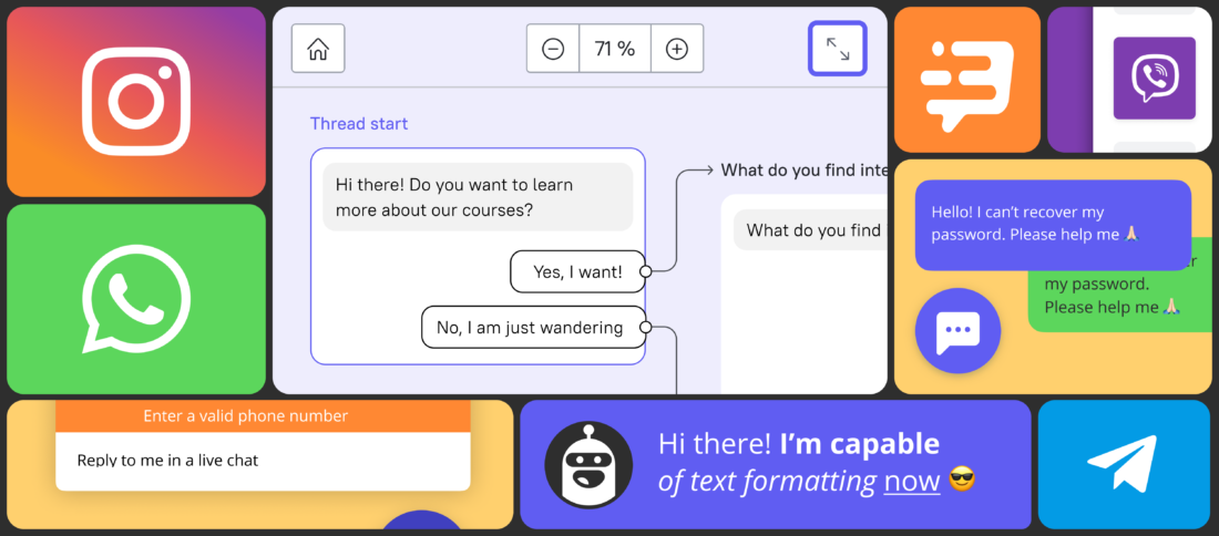 Integrations with Instagram and WhatsApp, visual editor, and Chatbot tests: Dashly summer updates