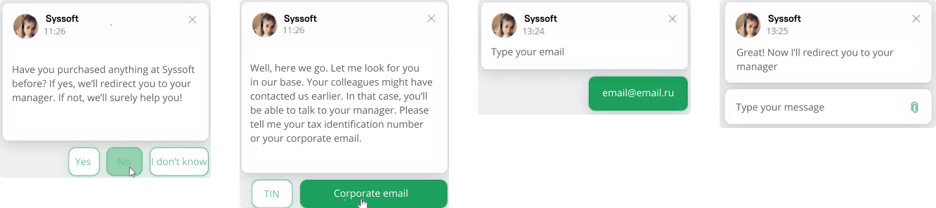 Syssoft's chatbot