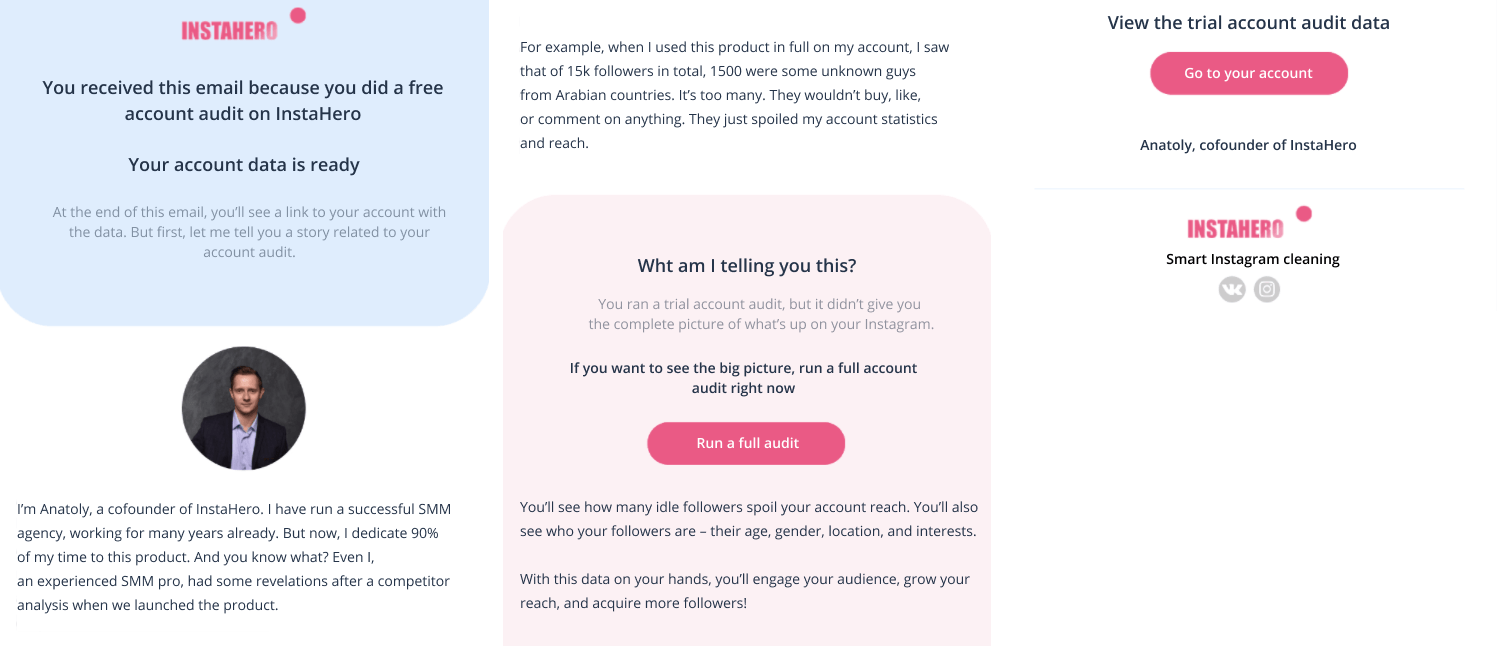 email marketing InstaHero