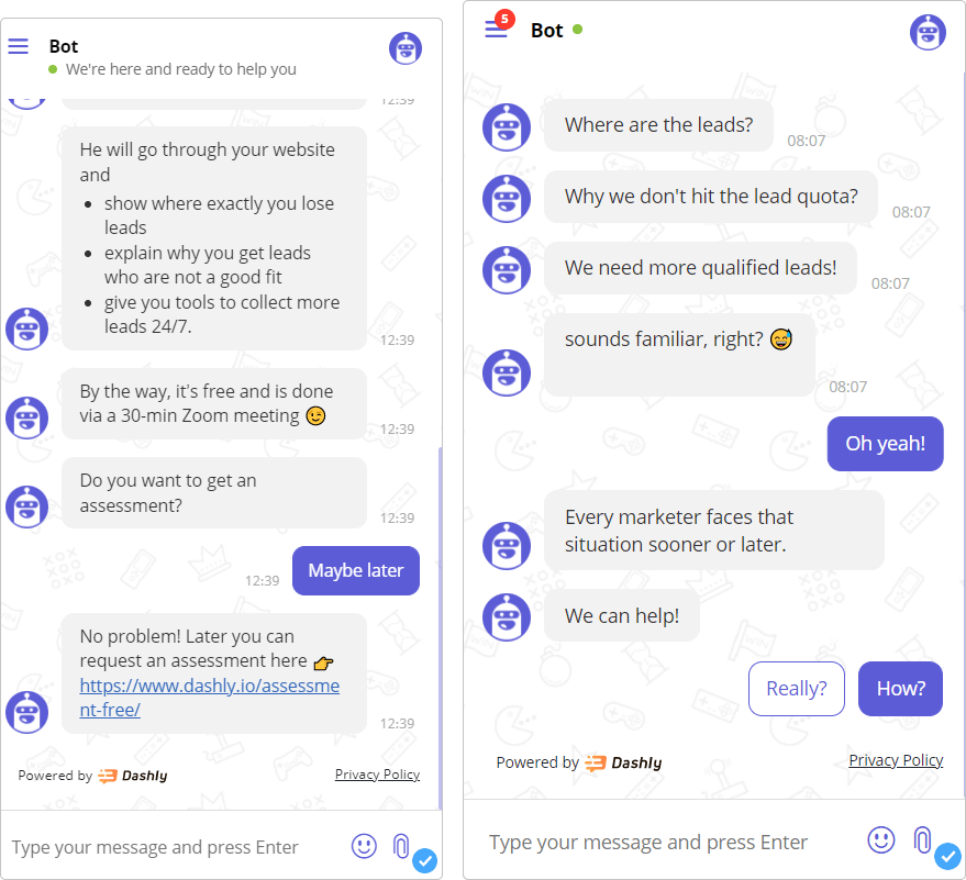 demo in chatbot 