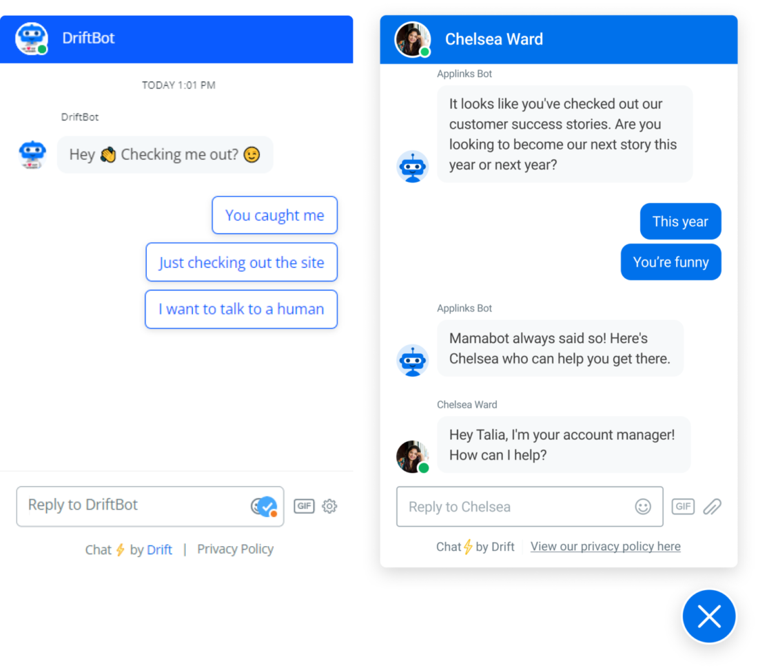 chat bot example