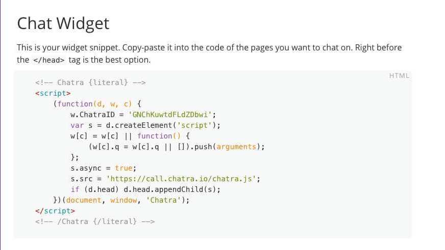 Live chat support service