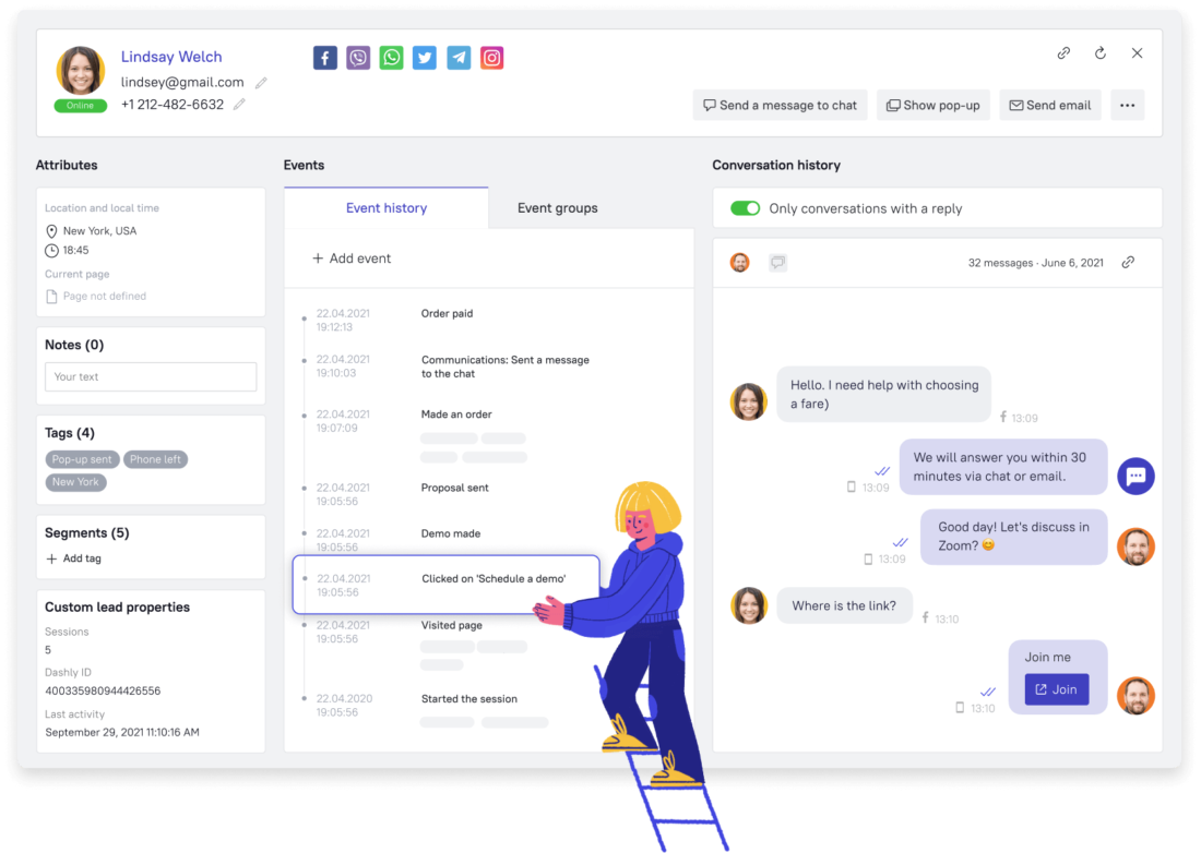 Dashly live chat