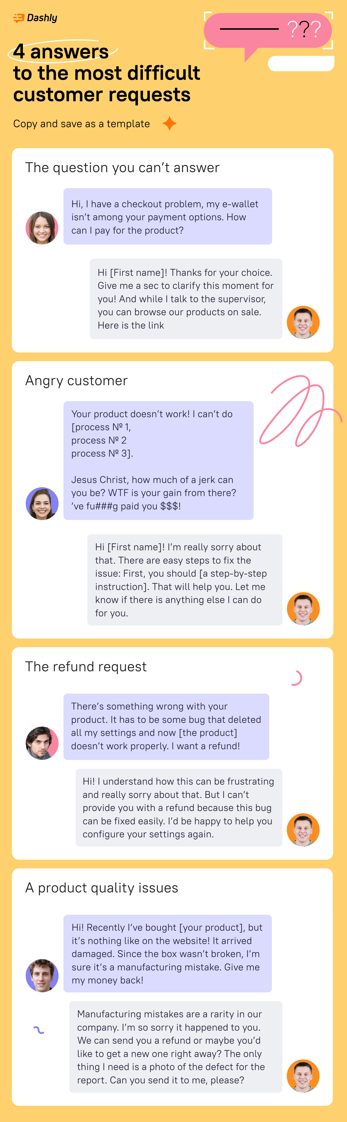 Go-To Scripts for 16 Tricky Customer Service Scenarios