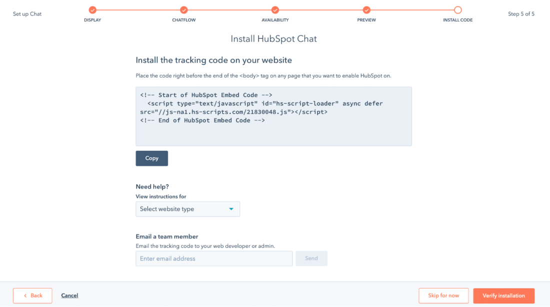 live chat for saas