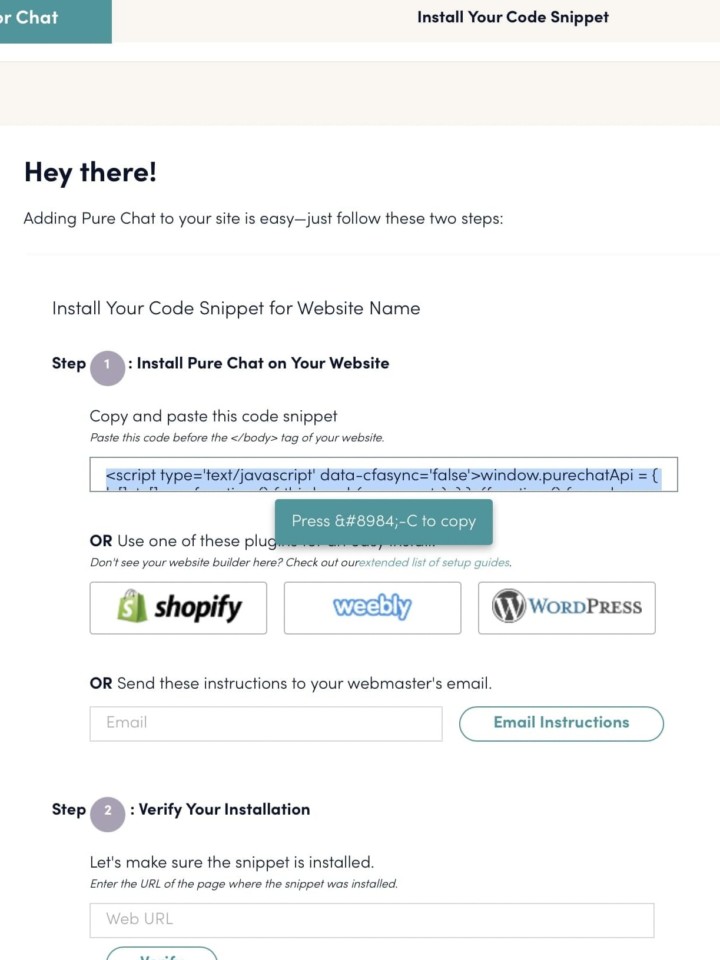 live chat for saas