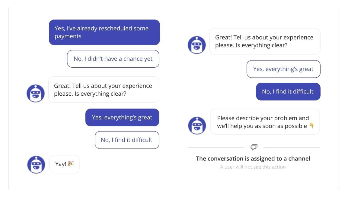 chat bots gathers feedback