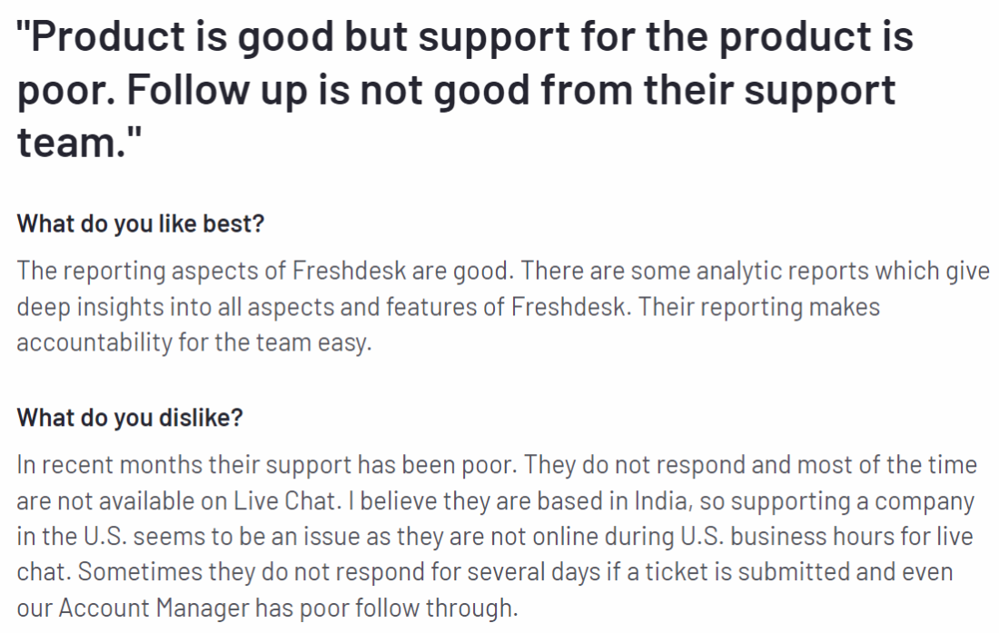 Freshchat review on chatbot for customer service