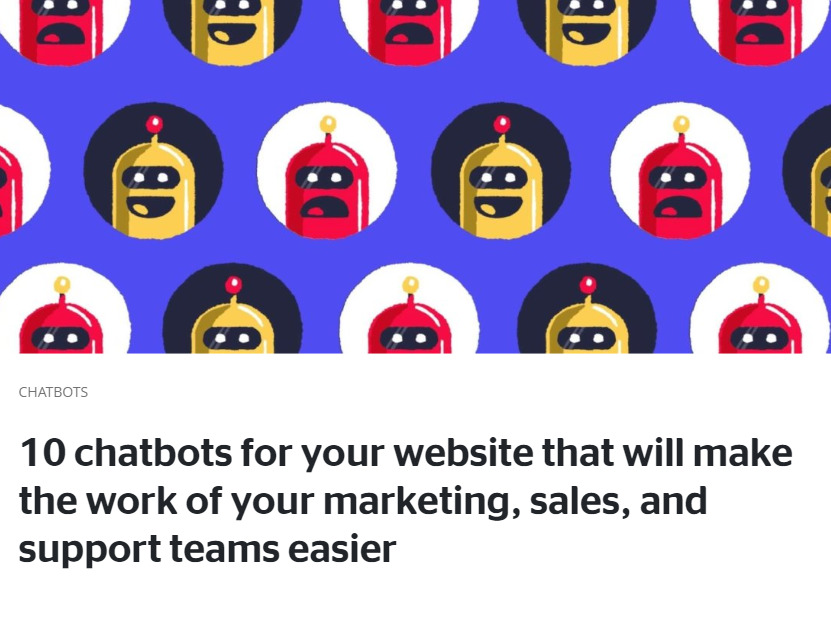 chatbots for marketing sales and support teams