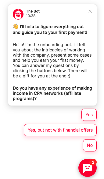 onboarding chatbot growth hacking examples