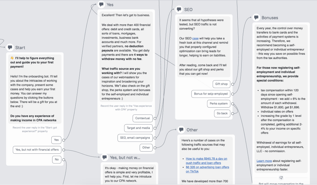 chatbot fragment of case study