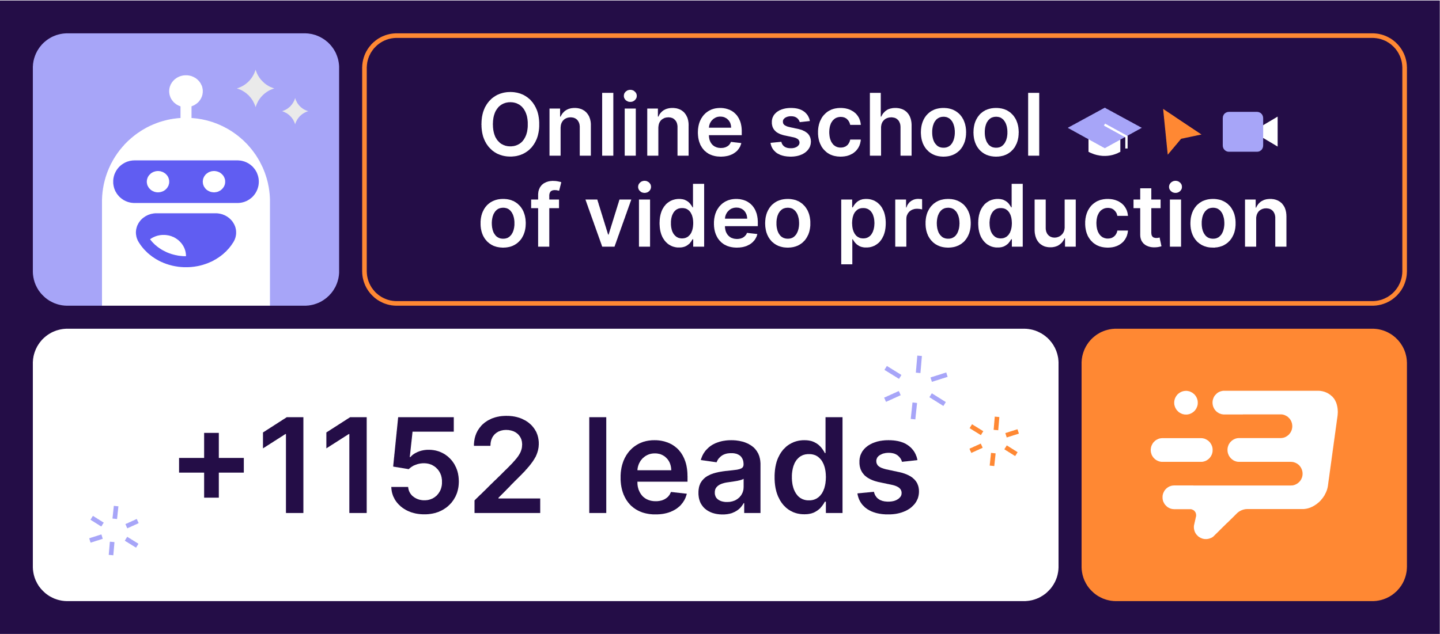 How video school collected 1,152 qualified leads in 5 months with Dashly chatbots