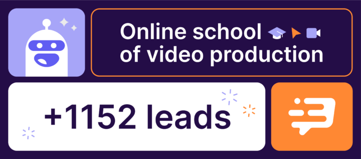 How video school collected 1,152 qualified leads in 5 months with Dashly chatbots