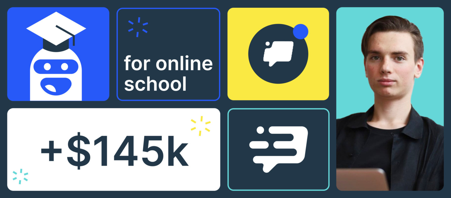 Making $145k with chatbots: case study of an online school