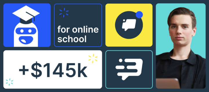 Making $145k with chatbots: case study of an online school