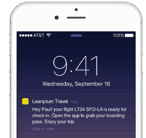 push notifications for engaged customer service
