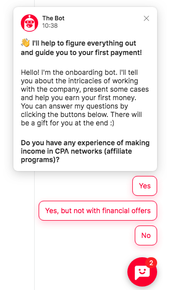 onboarding chatbot