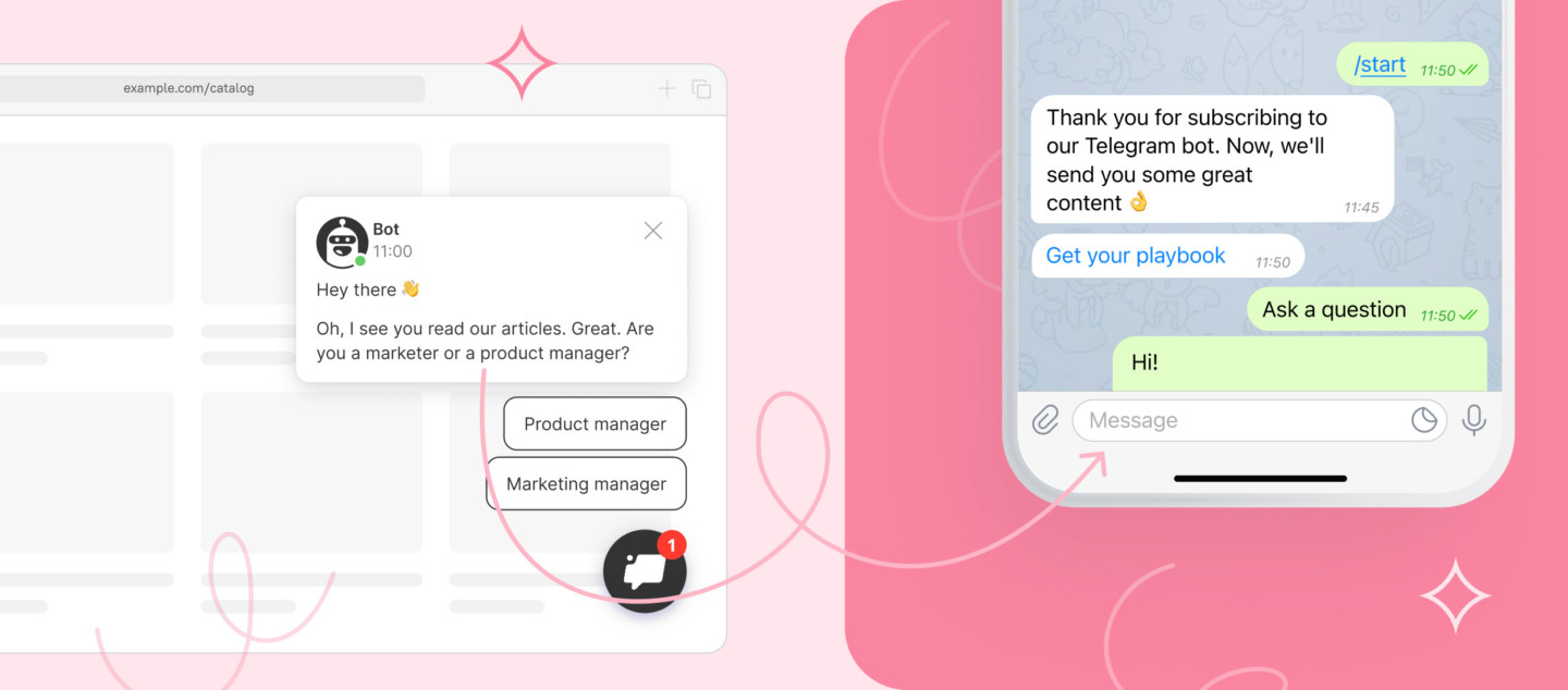 Create aÂ Telegram bot: engage, collect, and nurture leads inÂ their fav messenger with Dashly