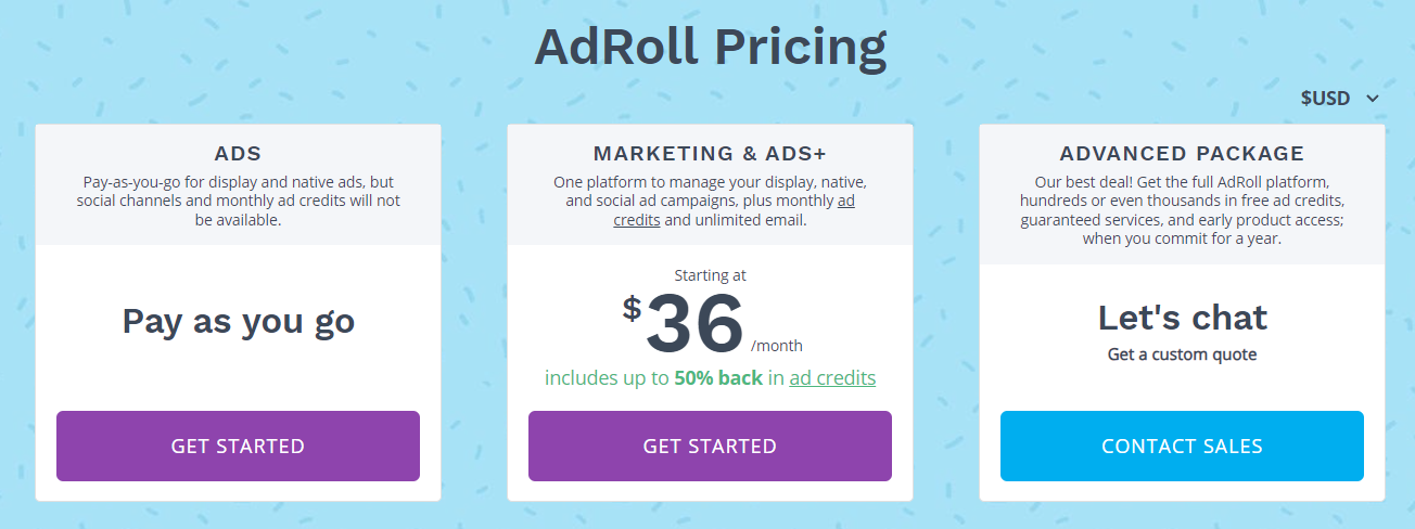 AdRoll pricing