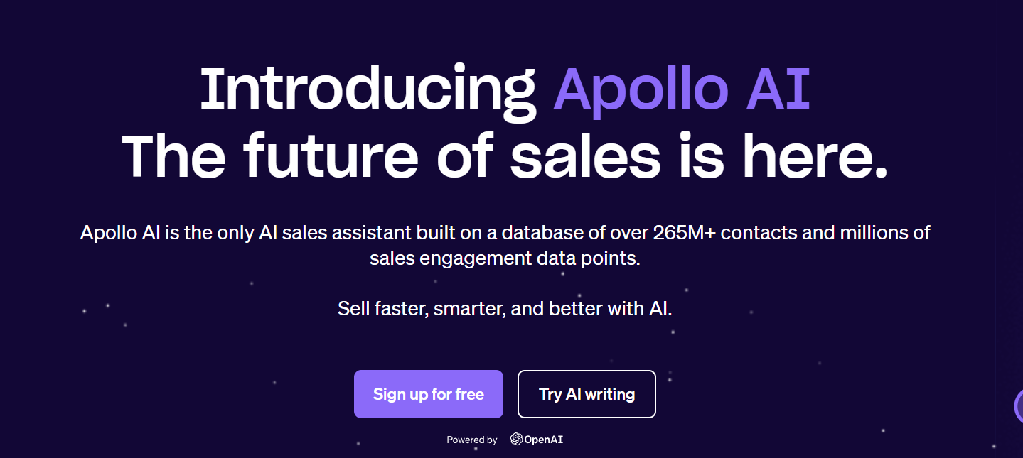 Apollo AI for sales