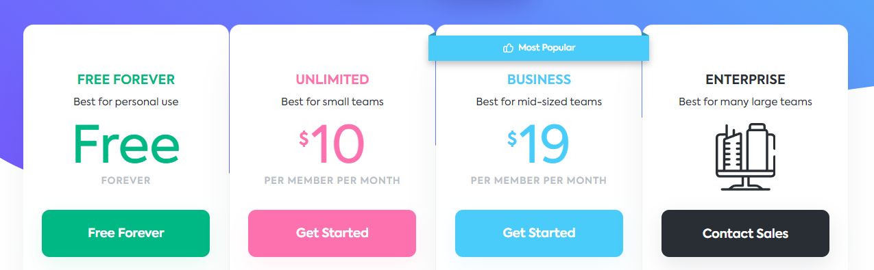 ClickUp pricing