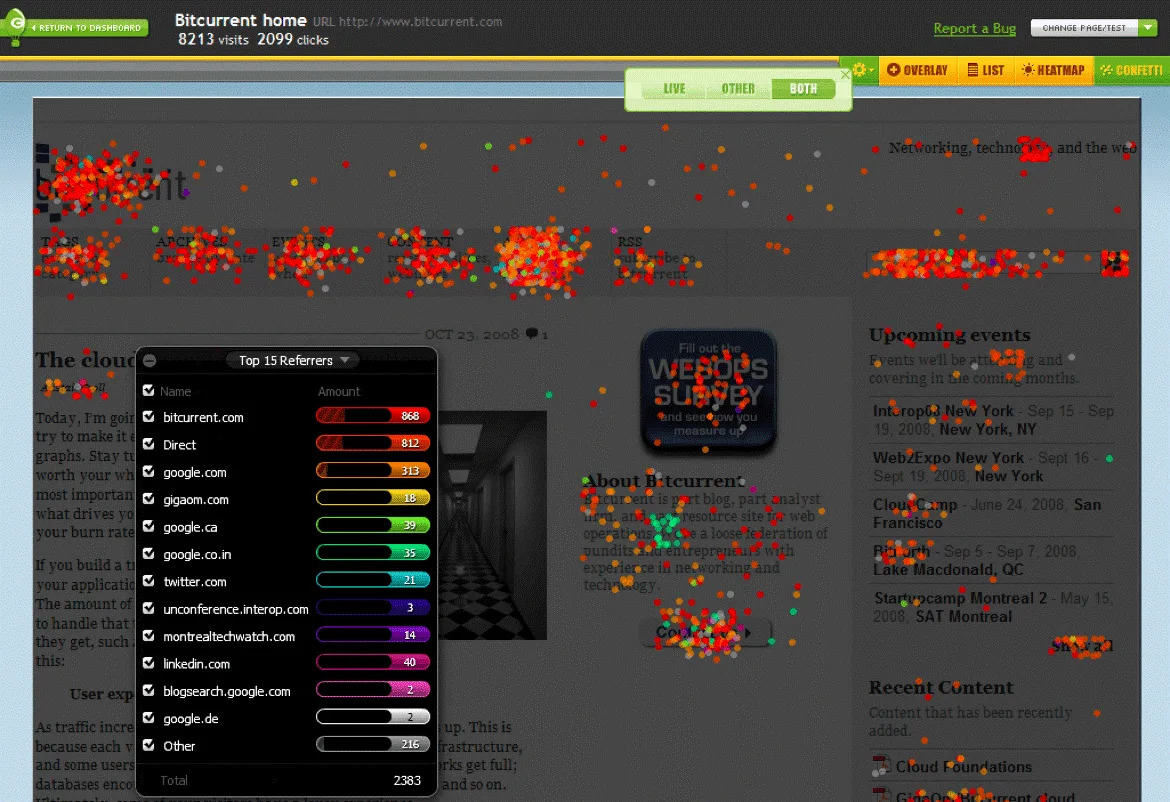 crazy egg heatmap